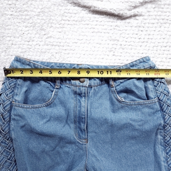 Vintage 80s 90s Together Braided Denim Jacket and Jeans set - Picture 8 of 16